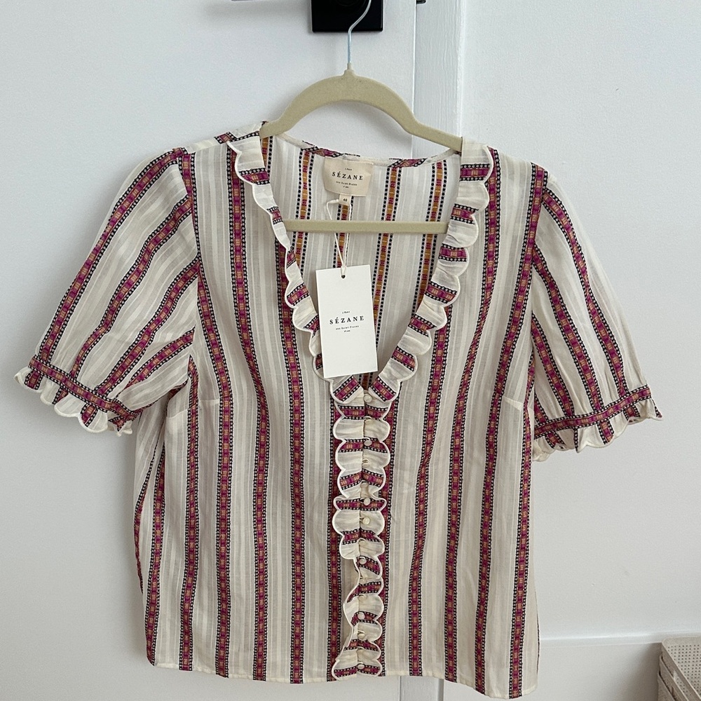 Sézane Andrea Blouse EU size 40